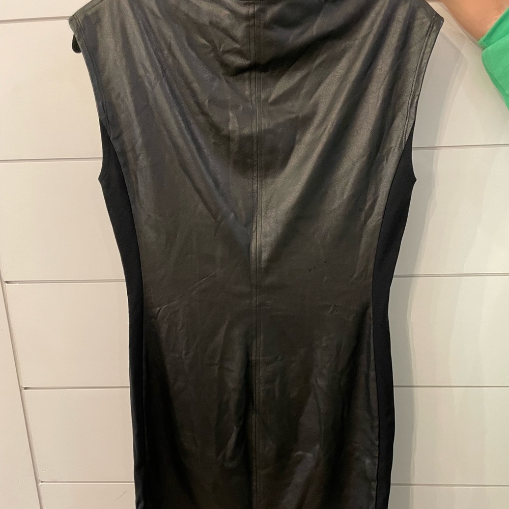 BCBG Max Azria leather dress